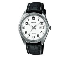 CASIO Collection MTP-1302L-7BVEF - Reloj de caballero de cuarzo, correa de piel color negro