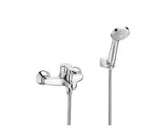 Roca A5A0125C02 - Grifo / Mezclador Exterior Baño C/Compl Grifería - Grifo Hidrosanitario Monomando - Victoria-N - Baño-Ducha