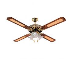 Ventilador de techo 52 con lámpara de tres bombillas