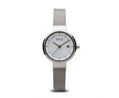 BERING Reloj Analógico para Mujer de Energía Solar con Correa en Acero Inoxidable 14426-001