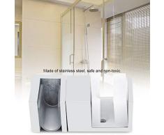 Garosa Soporte De La Guía Inferior De La Puerta Deslizante Acero Inoxidable 304 Ajustable Antioxidante Sin Marco Puerta Corrediza De Vidrio Tapón Parachoques Reemplazo Oficina Hogar