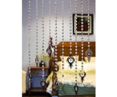 GuoWei-Cortinas de Cuentas Vaso Cristal Tabique Salón Dormitorio Armario Puerta Decoración Colgando Cuerdas Cortina, Personalizable (Color : A, Size : 35 strands-110cmx100cm)