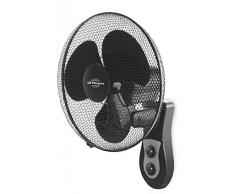 Orbegozo Ventilador de Pared WF 0141. Tamaño de aspas 40 cm. 3 velocidades de ventilación. Cabezal oscilante multiorientable, de posición Fija u oscilante. Rejilla de Seguridad. Potencia 40 W