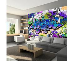 Fotomural 200x140 cm ! 3 tres colores a elegir - Papel tejido-no tejido. Fotomurales - Papel pintado 200x140 cm - grafiti f-A-0018-a-d