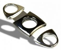 Acero inoxidable cortador de puros de cromo/Dark gun