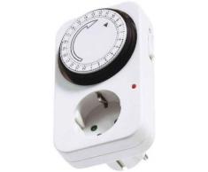 Bachmann 24h, 1x Schuko 16A/230V~/3680W Blanco - Temporizador (1x Schuko 16A/230V~/3680W, Temporizador diario, Blanco, Giratorio, De plástico)