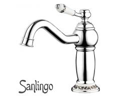RODA Series Retro para baño mezclador monomando para lavabo parreira por el baño cromado giratorio para grifo de agua