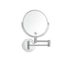 Andrea BA5014 Hotel X5AU 17 D - Espejo de baño extensible (cromado)