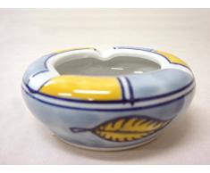 CENICERO REDONDO PEQUEÑO HOJA AMARILLO