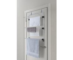 Metaltex Gale - Tendedero para puerta / mampara, color plata