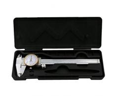Calibres con Dial, Pie de Rey con Reloj Instrumento de Medición del Dial Redondo - 0-150mm