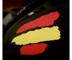 Custom Vinyl Pegatinas Banderas DE ESPAÑA Stickers AUFKLEBER Decals Moto Moto GP Bike Coche (Colores Bandera ESPAÑA/Spain Flag Colors)