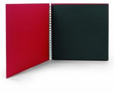 Rössler SOHO - Álbum de fotos de espiral (290 x 290 mm, 60 hojas), color rojo