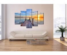 Cuadro sobre lienzo - 5 piezas - Impresión en lienzo - Ancho: 150cm, Altura: 100cm - Foto número 2402 - listo para colgar - en un marco - EA150x100-2402