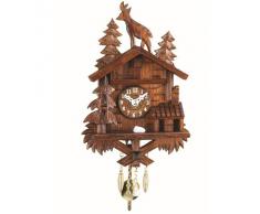 Kuckulino Reloj en miniatura de la selva negra cuarzo con llamada del cucú, incluye batería