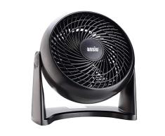 ANSIO Ventilador de Pared Personal Turbo con 3 velocidades, 50 vatios, Ideal para el hogar o en oficinas - Negro