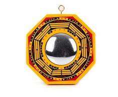 Chino tradicional Feng Shui Tai Chi Bagua Yin Yang Espejo 4.7 pulgadas de diámetro