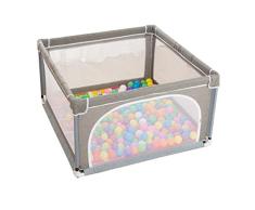 Parque de bebé Niño del hogar Valla de juego infantil Barra de seguridad Malla transpirable Tabique Plegable portátil Cremallera Modular (Tamaño: 120X120X70CM)