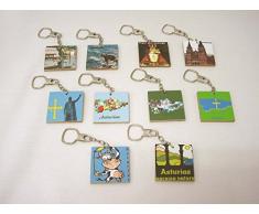 LLAVERO TABLA MADERA RECUERDO ASTURIAS VARIADO (EL PRECIO ES PARA 1 UNIDAD. ENVIAR MENSAJE ESPECIFICANDO CUAL DESEA ESCOGER, SI NO ES POSIBLE)