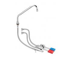 SARO THEA - Grifo con pedal para agua fría y caliente