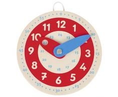 Goki Learn To Tell The Time - Reloj de Aprendizaje, Multicolor, 10 cm