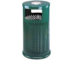 Cenicero de pie de Acero Inoxidable Extra Grande con la Basura de 77,5 cm (30,53 Pulgadas), Negro (Color: Verde), Color: Verde (Color : Green)
