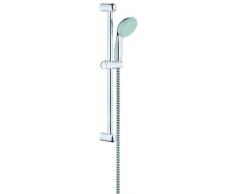 Grohe 27853000 - Pack con alcachofa de ducha y barra de ducha, barra de 600 mm, un chorro, sistema antical SpeedClean