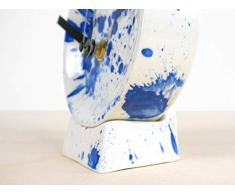 Mancha Reloj - splash porcelana durable moderna-s originales completas accesorios cocina chapoteo salpicar manchar salpicaduras relojes tiempo analógico digital