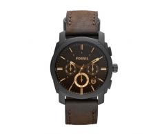 Fossil Reloj Cronógrafo para Hombre de Cuarzo con Correa en Cuero FS4656