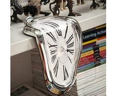 BONNIO Reloj de fusión Mesa de fusión Tiempo de fusión Flujo Escritorio Estante Reloj Decorativo Salvador Dali Inspirado