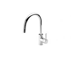 Roca A5A8160C00 - Grifo Fregadero Lavavajillas Targa Cromo Grifería - Grifo Hidrosanitario Monomando - Serie Targa - Para Fregadero