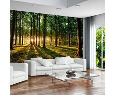 Fotomural 400x280 cm ! 3 tres colores a elegir - Papel tejido-no tejido. Fotomurales - Papel pintado 400x280 cm - bosque sol Árboles naturaleza paisajes c-B-0027-a-b