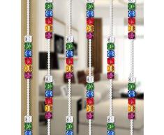GDMING Vistoso Decoración Cortinas De Hilos para Puertas Cortina De Cuentas Cristal Cuerdas Colgantes Panel De Ventana Tabique Sala Armario,Personalizable