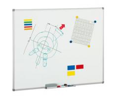 Pizarra blanca mate magnética vitrificada Faibo 100x122cm