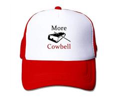 Stanley Gissing - Gorras de béisbol de malla ajustable, diseño de cencerro