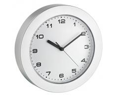 TFA 60.3022.54 - Reloj de pared electrónico, 228 mm, color plata