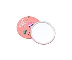 Frcolor Mini Espejo de bolsillo Espejo compacto portátil Espejo redondo Herramientas de maquillaje para dama