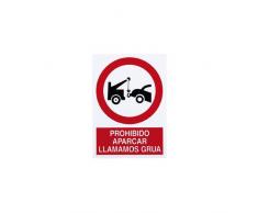 Cofan P80PL420297 - Señal Prohibido aparcar llamamos grúa