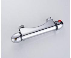 DP Grifería TT-ECO - Grifo termostático de ducha (latón) color plateado