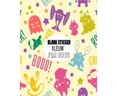 Blank Sticker Album For Boys: Blank Sticker Book for Boys Stickers Activities Book 8x10: Volume 17