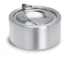 Blomus - Cenicero con tapa batiente (Ø 12 cm)