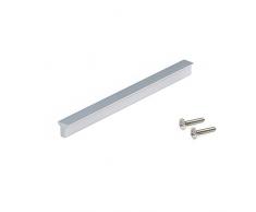 Emuca 9165962 Tirador para mueble, CC160mm, Aluminio, Anodizado mate, Lote de 25