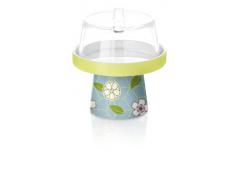 Ritzenhoff mini fuente de porcelana con campana de cristal de Bohemia, diseño 2013, Gabriel Weirich, 2950008