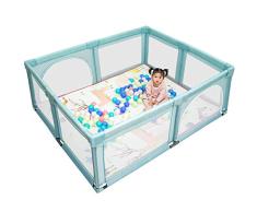 Valla corralitos de bebé Parque infantil for niños pequeños gemelos cubierta exterior resistente al desgaste, plegable portátil infantil tabique barrera expansible seguridad del bebé Castillo Barrera