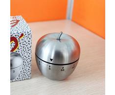Malloom® nuevo mecánico acero inoxidable temporizador de cocina reloj despertador cuenta atrás 60 minutos