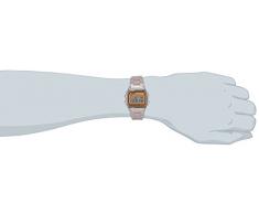 Casio CASIO Collection Men - Reloj digital de caballero de cuarzo con correa de acero inoxidable plateada (alarma, cronómetro, luz)