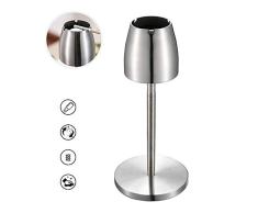 Piso de Pie Cenicero, Portátil Acero Inoxidable Telescópico Cenicero, Grande Metal a Prueba de Viento Cenicero con Columna de Humo, Adecuado para Inicio/Bar/Oficina