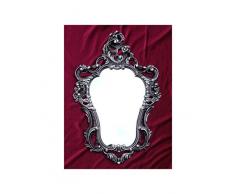 Lnxp Shabby Chic Negro de Plata Dulac freecolor Espejo de Pared Espejo Barroco Antiguo 50 x 76 Pared decoración