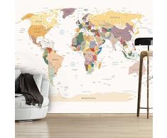 Fotomural 200x140 cm - 3 tres colores a elegir - Papel tejido-no tejido. Fotomurales - Papel pintado - Mapas k-B-0001-a-b