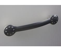 Young Schwinn DESIGN - Tirador de diseño para muebles (metálico, distancia entre ejes: 96 mm), color negro